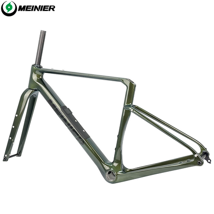 TY138 Chameleon Color Carbon Gravel Frameset with Tool Box UDH Hanger T47 Bottom Bracket Cyclocross Frame