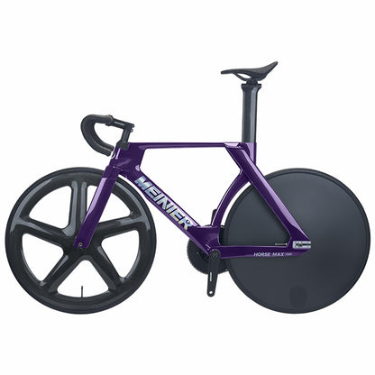 MEINIER TR688 Carbon Fiber Fixed Gear Bike 58T Crank Single Speed Track Bicycle 700C Lightweight Comfortable 3D Saddle