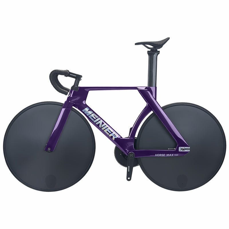 MEINIER TR688 Carbon Fiber Fixed Gear Bike 58T Crank Single Speed Track Bicycle 700C Lightweight Comfortable 3D Saddle