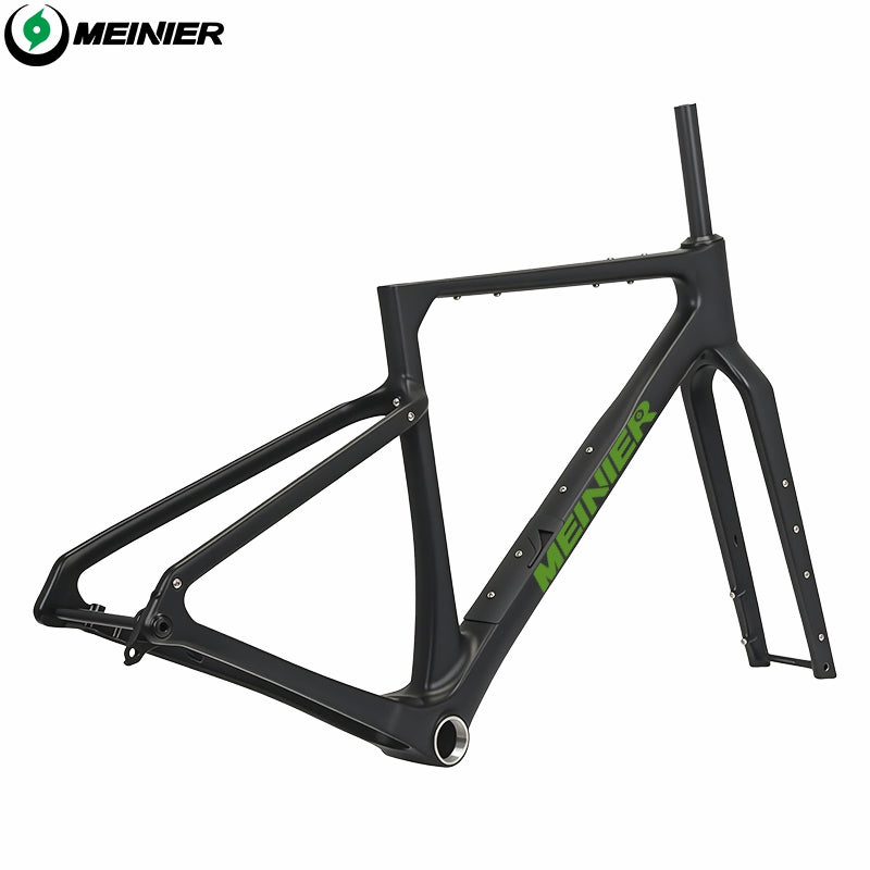 MEINIER GRL32 Carbon Gravel Bike Frame Thru Axle 148x12mm Disc Brake Cyclocross Frame Max 32x2.4 Tires