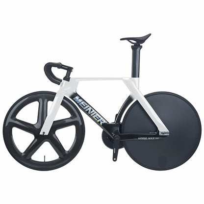 MEINIER TR688 Carbon Fiber Fixed Gear Bike 58T Crank Single Speed Track Bicycle 700C Lightweight Comfortable 3D Saddle