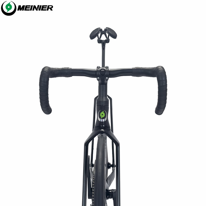 MEINIER TR688 Carbon Fiber Fixed Gear Bike 58T Crank Single Speed Track Bicycle 700C Lightweight Comfortable 3D Saddle