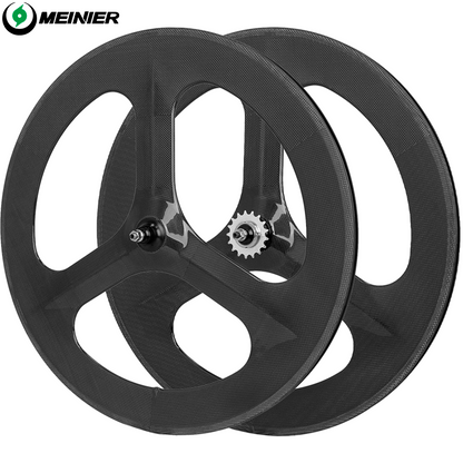 700C Carbon Track Wheels Rim Brake 14mm 3K Matte/3K Glossy Racing Wheel Fixed Gear Bike Clincher Carbon Wheelset