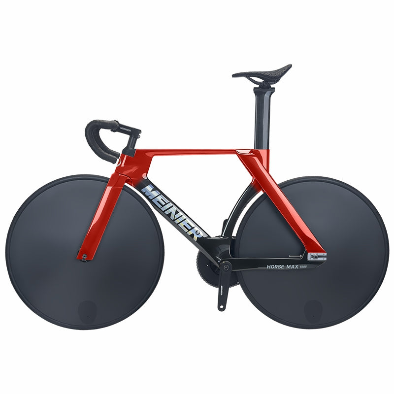 MEINIER TR688 Carbon Fiber Fixed Gear Bike 58T Crank Single Speed Track Bicycle 700C Lightweight Comfortable 3D Saddle