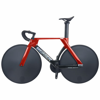 MEINIER TR688 Carbon Fiber Fixed Gear Bike 58T Crank Single Speed Track Bicycle 700C Lightweight Comfortable 3D Saddle