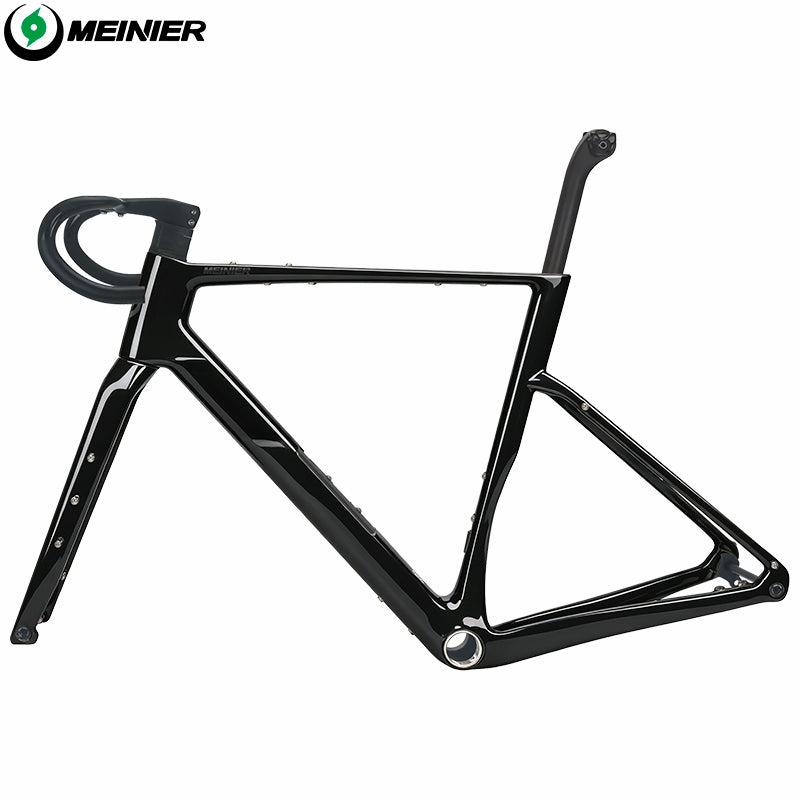 MEINIER GRL17 Gravel Frame Carbon Disc Brake Max Tire 700x57C Tool Box Custom Colors Road Bike Frame Lightweight Adventure