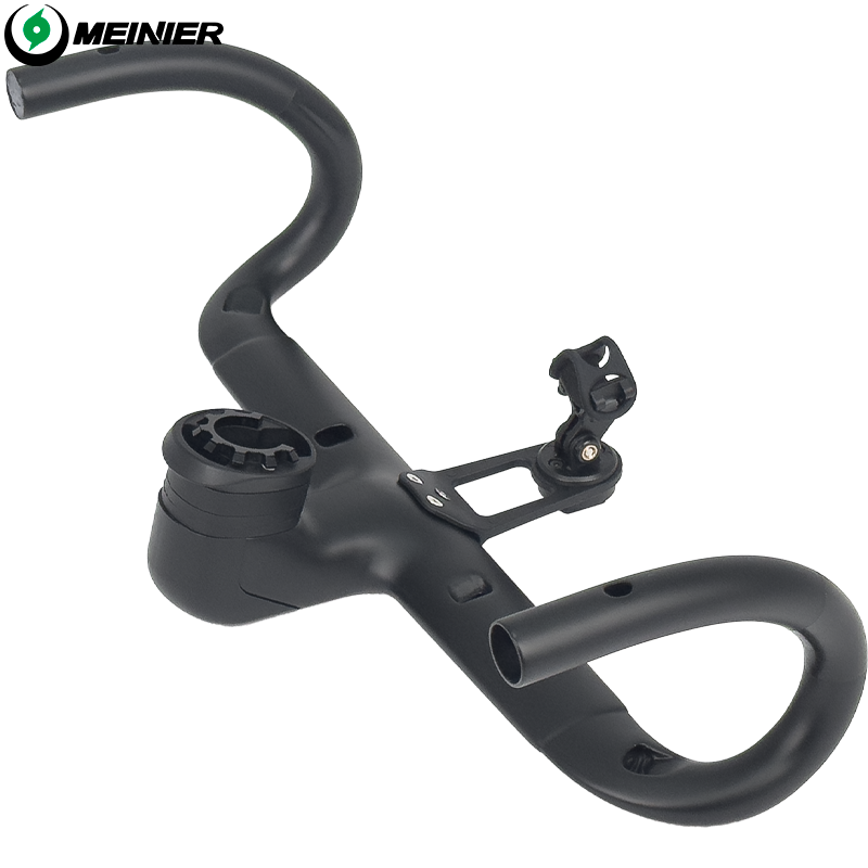 Carbon Fiber Road Bike Carbon Handlebar 420x90/100/110/120mm Integrated Handlebar Fully Hidden Cabel