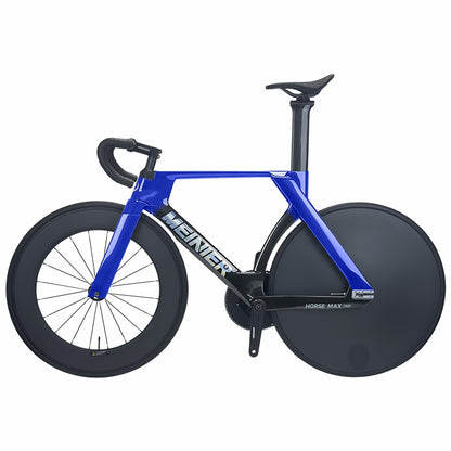 MEINIER TR688 Carbon Fiber Fixed Gear Bike 58T Crank Single Speed Track Bicycle 700C Lightweight Comfortable 3D Saddle