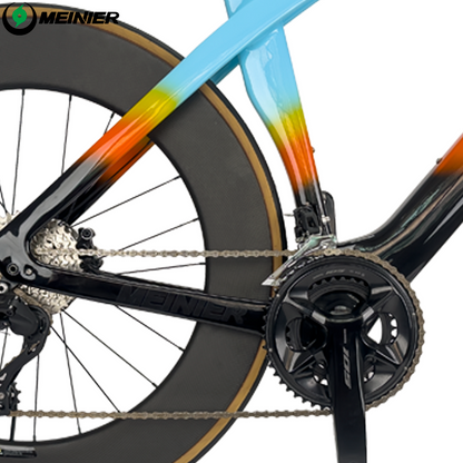 MEINIER Carbon Road Bike Hydraulic Disc Brake 88mm Carbon Wheelset R7120 2x12 Speed Internal Cable Routing Racing Bike