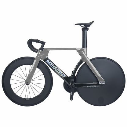 MEINIER TR688 Carbon Fiber Fixed Gear Bike 58T Crank Single Speed Track Bicycle 700C Lightweight Comfortable 3D Saddle
