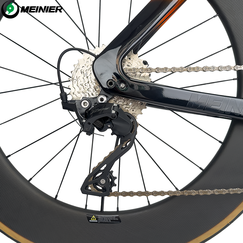 MEINIER Carbon Road Bike Hydraulic Disc Brake 88mm Carbon Wheelset R7120 2x12 Speed Internal Cable Routing Racing Bike