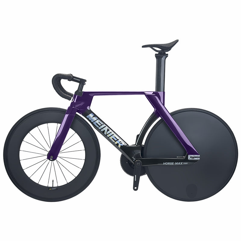 MEINIER TR688 Carbon Fiber Fixed Gear Bike 58T Crank Single Speed Track Bicycle 700C Lightweight Comfortable 3D Saddle