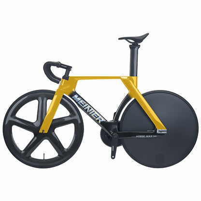 MEINIER TR688 Carbon Fiber Fixed Gear Bike 58T Crank Single Speed Track Bicycle 700C Lightweight Comfortable 3D Saddle
