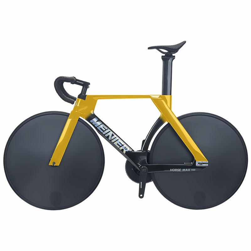 MEINIER TR688 Carbon Fiber Fixed Gear Bike 58T Crank Single Speed Track Bicycle 700C Lightweight Comfortable 3D Saddle
