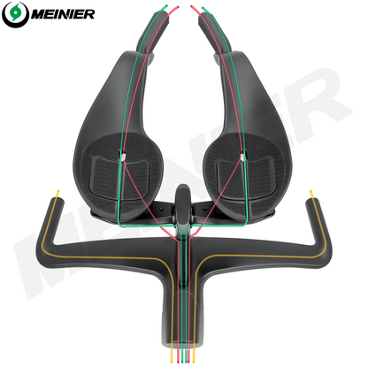 MEINEIR Carbon TT Handlebars 400mm/420mm Carbon Road Bike Handlebar 28.6mm Clamp Diameter