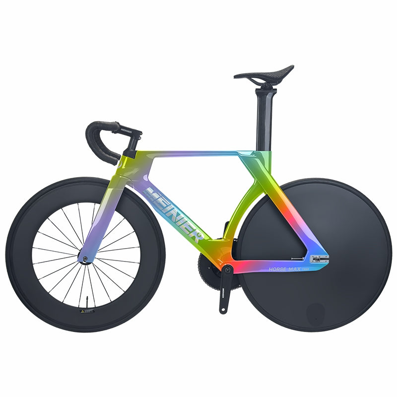 MEINIER TR688 Carbon Fiber Fixed Gear Bike 58T Crank Single Speed Track Bicycle 700C Lightweight Comfortable 3D Saddle
