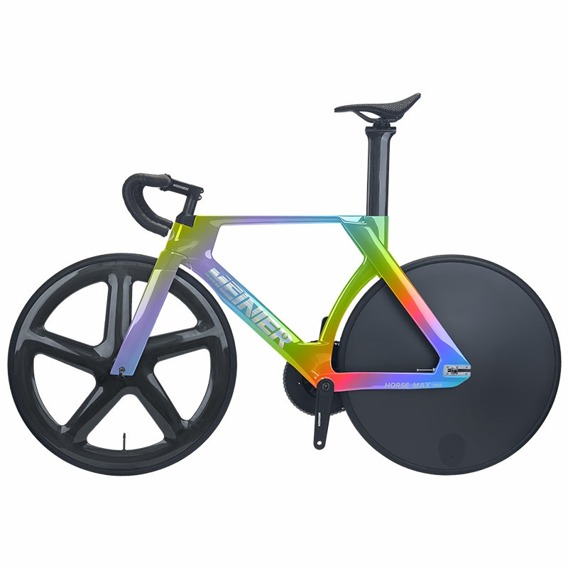 MEINIER TR688 Carbon Fiber Fixed Gear Bike 58T Crank Single Speed Track Bicycle 700C Lightweight Comfortable 3D Saddle
