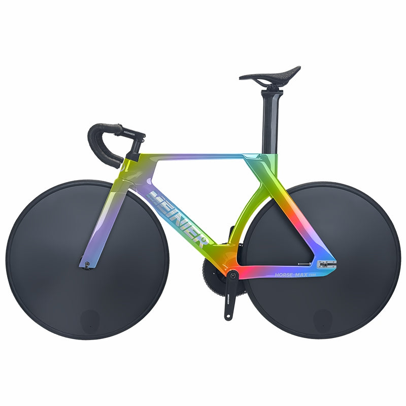 MEINIER TR688 Carbon Fiber Fixed Gear Bike 58T Crank Single Speed Track Bicycle 700C Lightweight Comfortable 3D Saddle