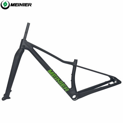 MEINIER M07 Carbon MTB Frame with Rigid Fork Disc Tool Box UDH Internal Cable Routing Hardtail Frame 32er