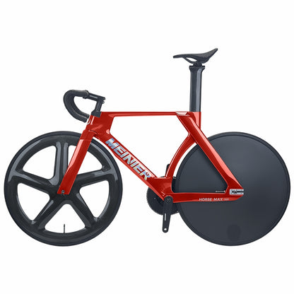 MEINIER TR688 Carbon Fiber Fixed Gear Bike 58T Crank Single Speed Track Bicycle 700C Lightweight Comfortable 3D Saddle