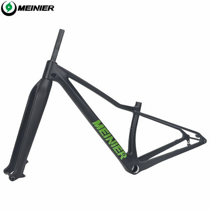 MEINIER M07 Carbon MTB Frame with Rigid Fork Disc Tool Box UDH Internal Cable Routing Hardtail Frame 32er