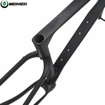MEINIER GRL32 Carbon Gravel Bike Frame Thru Axle 148x12mm Disc Brake Cyclocross Frame Max 32x2.4 Tires