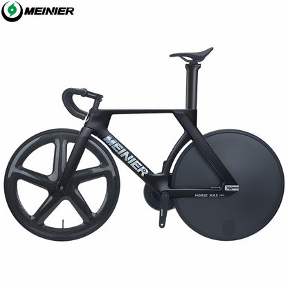 MEINIER TR688 Carbon Fiber Fixed Gear Bike 58T Crank Single Speed Track Bicycle 700C Lightweight Comfortable 3D Saddle