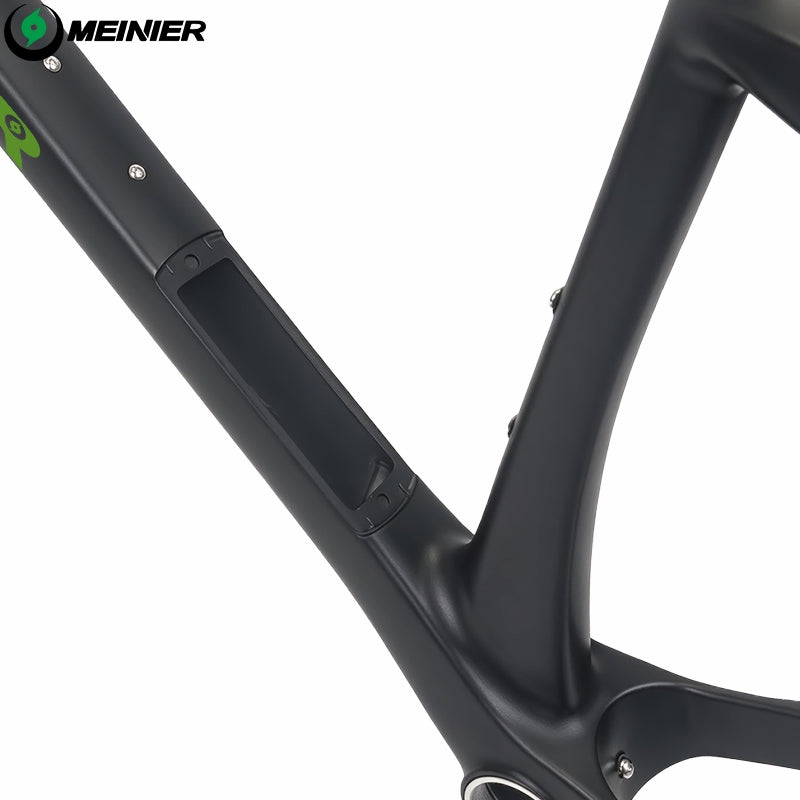MEINIER GRL32 Carbon Gravel Bike Frame Thru Axle 148x12mm Disc Brake Cyclocross Frame Max 32x2.4 Tires