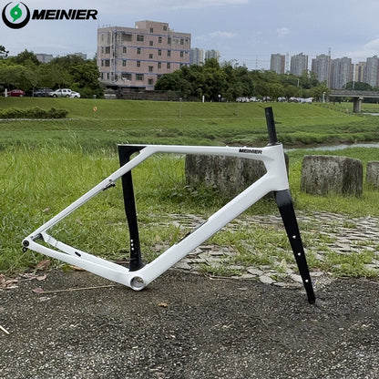 MEINIER GR058 T1000 Carbon Fiber Gravel Bike Frame Set with Tool Box Light Weight Carbon Road Frame Max Tire 700x50C Disc Brake