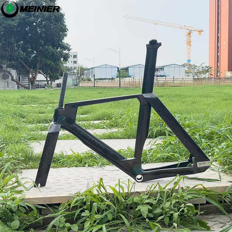 Full carbon Track Bike Frame Fork Seatpost Fixed gear UD matt Fork 700C