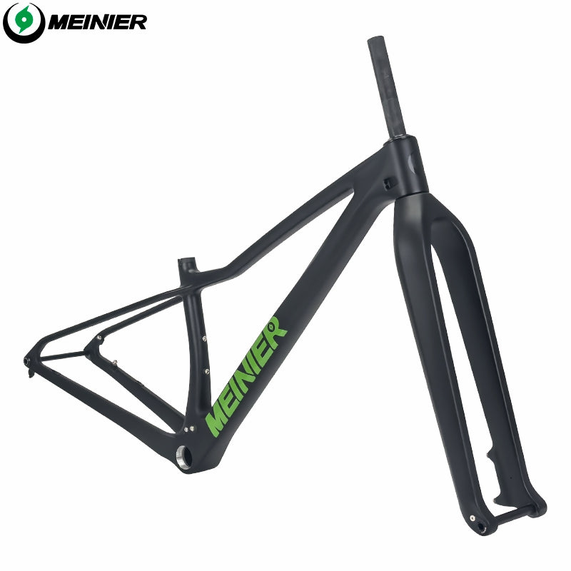 MEINIER M07 Carbon MTB Frame with Rigid Fork Disc Tool Box UDH Internal Cable Routing Hardtail Frame 32er