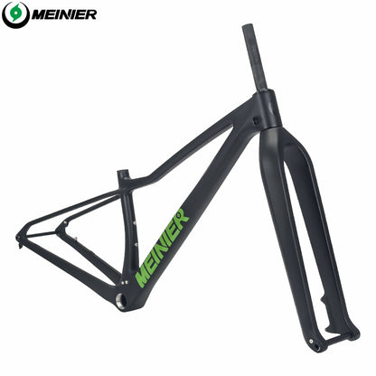 MEINIER M07 Carbon MTB Frame with Rigid Fork Disc Tool Box UDH Internal Cable Routing Hardtail Frame 32er