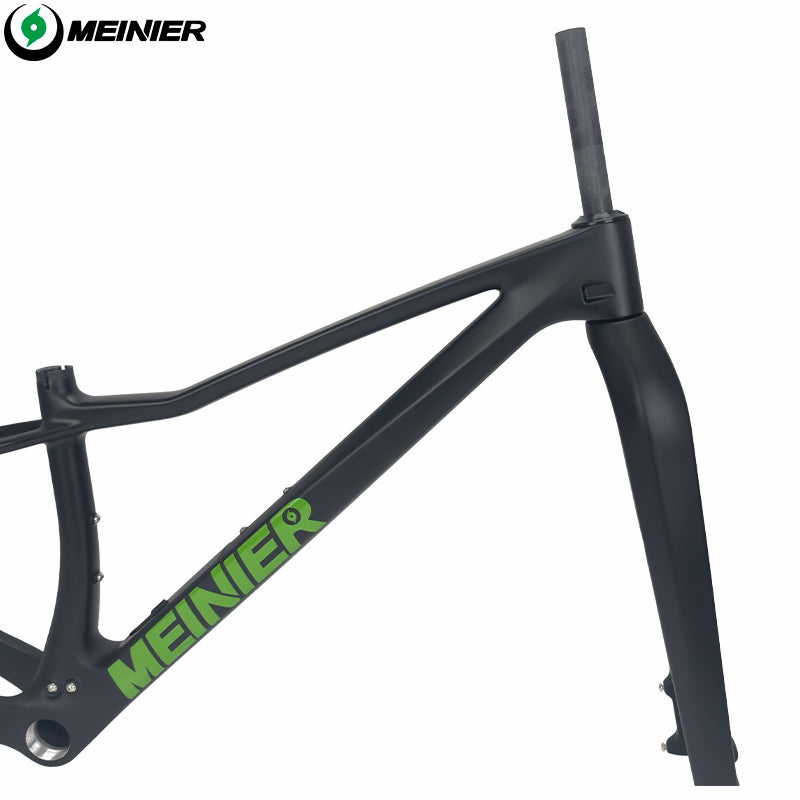MEINIER M07 Carbon MTB Frame with Rigid Fork Disc Tool Box UDH Internal Cable Routing Hardtail Frame 32er