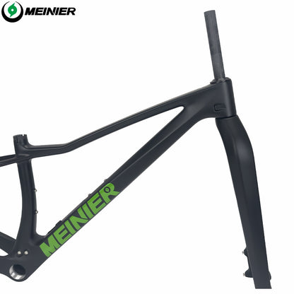 MEINIER M07 Carbon MTB Frame with Rigid Fork Disc Tool Box UDH Internal Cable Routing Hardtail Frame 32er