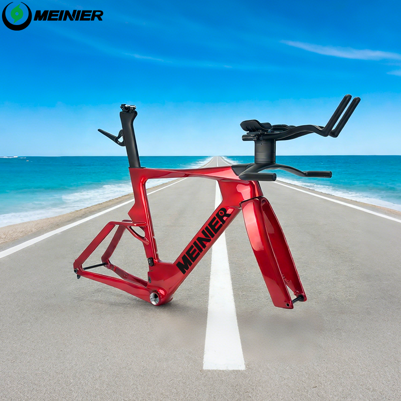 MEINIER Time Trial Bike Frame Internal Cable Routing T47 Bottom Bracket  Lightweight Carbon TT Bike Frame Max Tire 30c