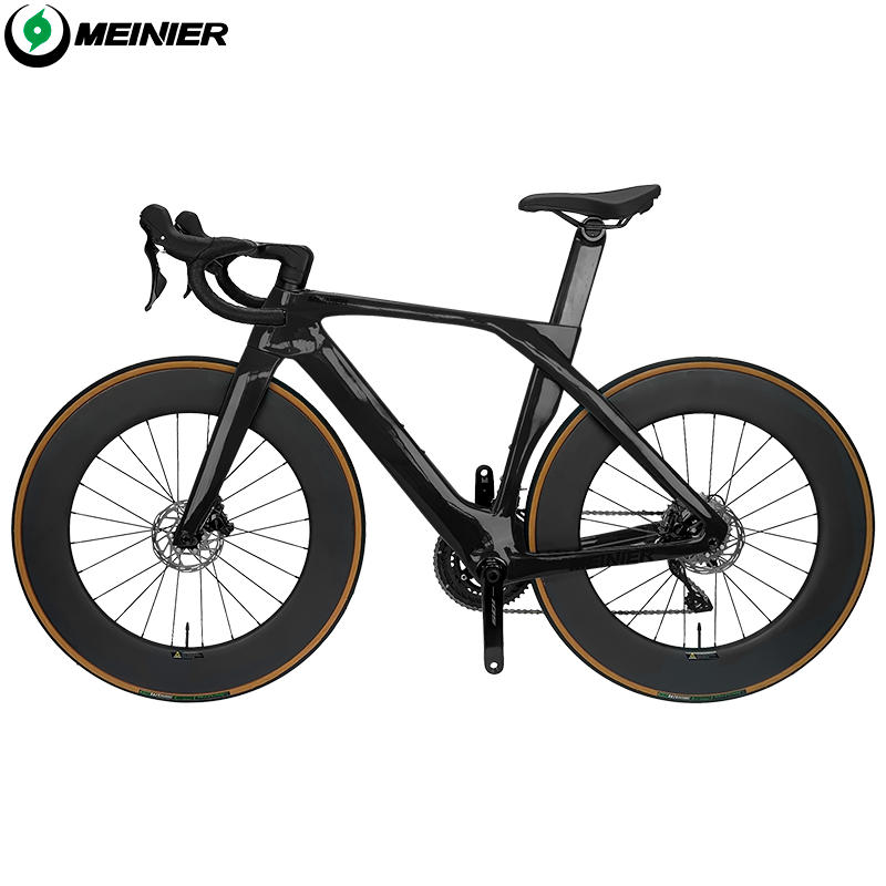MEINIER Carbon Road Bike Hydraulic Disc Brake 88mm Carbon Wheelset R7120 2x12 Speed Internal Cable Routing Racing Bike
