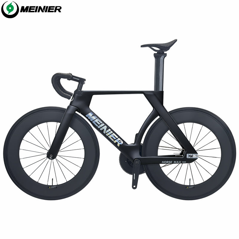 MEINIER TR688 Carbon Fiber Fixed Gear Bike 58T Crank Single Speed Track Bicycle 700C Lightweight Comfortable 3D Saddle