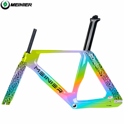 Full carbon Track Bike Frame Fork Seatpost Fixed gear UD matt Fork 700C