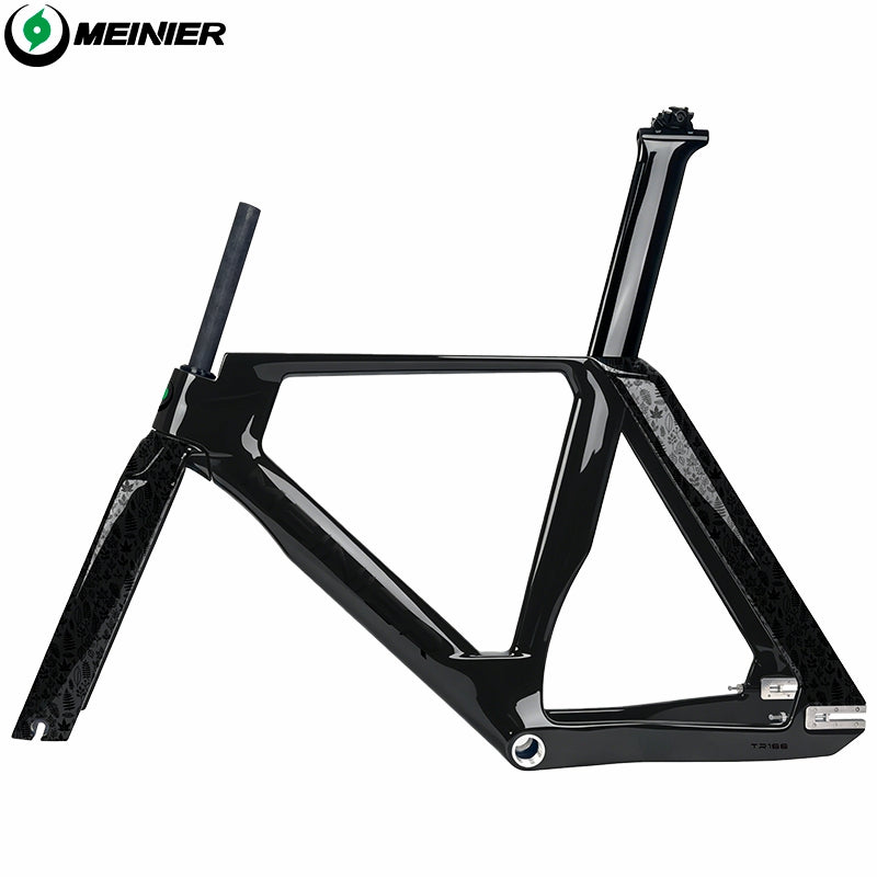 Full carbon Track Bike Frame Fork Seatpost Fixed gear UD matt Fork 700C