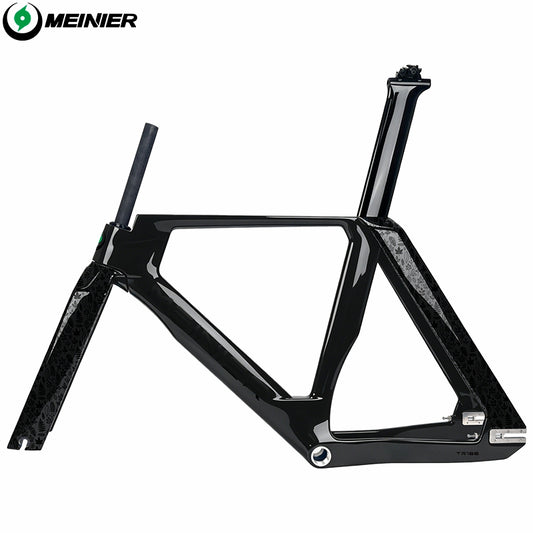 Full carbon Track Bike Frame Fork Seatpost Fixed gear UD matt Fork 700C
