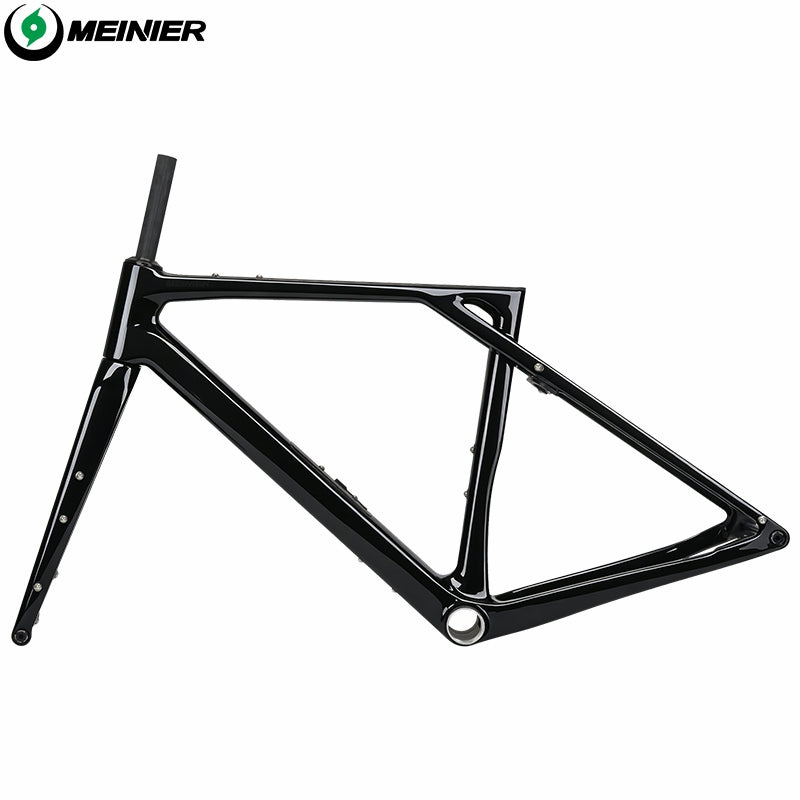 MEINIER GR058 T1000 Carbon Fiber Gravel Bike Frame Set with Tool Box Light Weight Carbon Road Frame Max Tire 700x50C Disc Brake