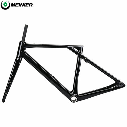 MEINIER GR058 T1000 Carbon Fiber Gravel Bike Frame Set with Tool Box Light Weight Carbon Road Frame Max Tire 700x50C Disc Brake