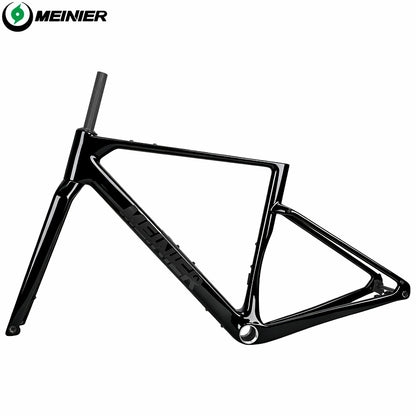 GRL15 Carbon Cyclocross Frameset Max Tire 700Cx57C Disc Brake Internal Cable Routing Gravel Frame with Tool Box UDH